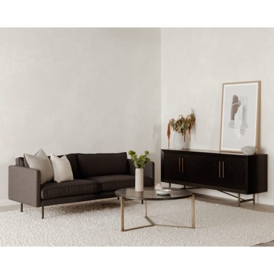 SICILY 4 DOOR SIDEBOARD BLACK - Image 7