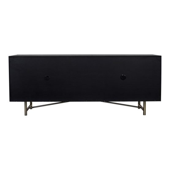 SICILY 4 DOOR SIDEBOARD BLACK - Image 6