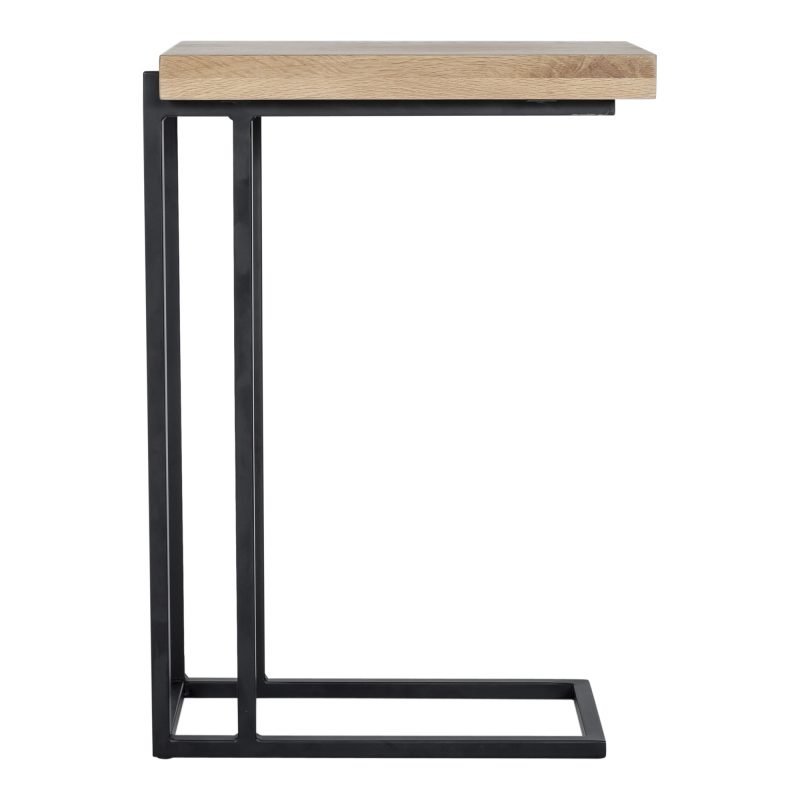 MILA C SHAPED SIDE TABLE NATURAL