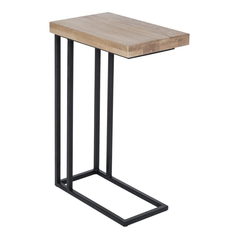 MILA C SHAPED SIDE TABLE NATURAL - Image 2
