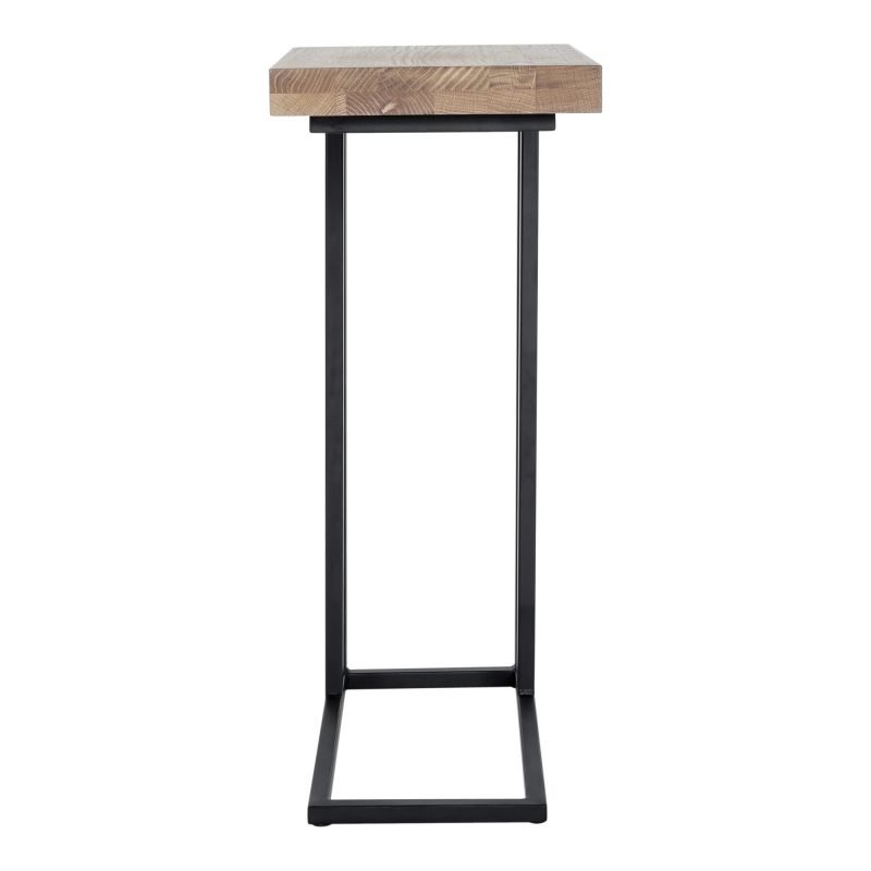 MILA C SHAPED SIDE TABLE NATURAL - Image 3