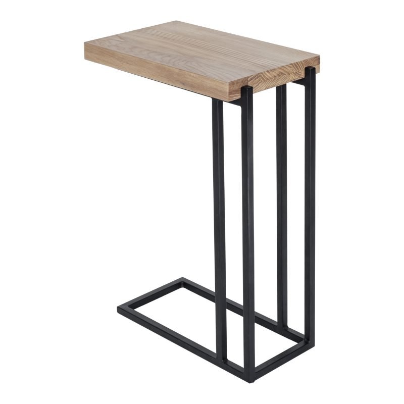 MILA C SHAPED SIDE TABLE NATURAL - Image 4