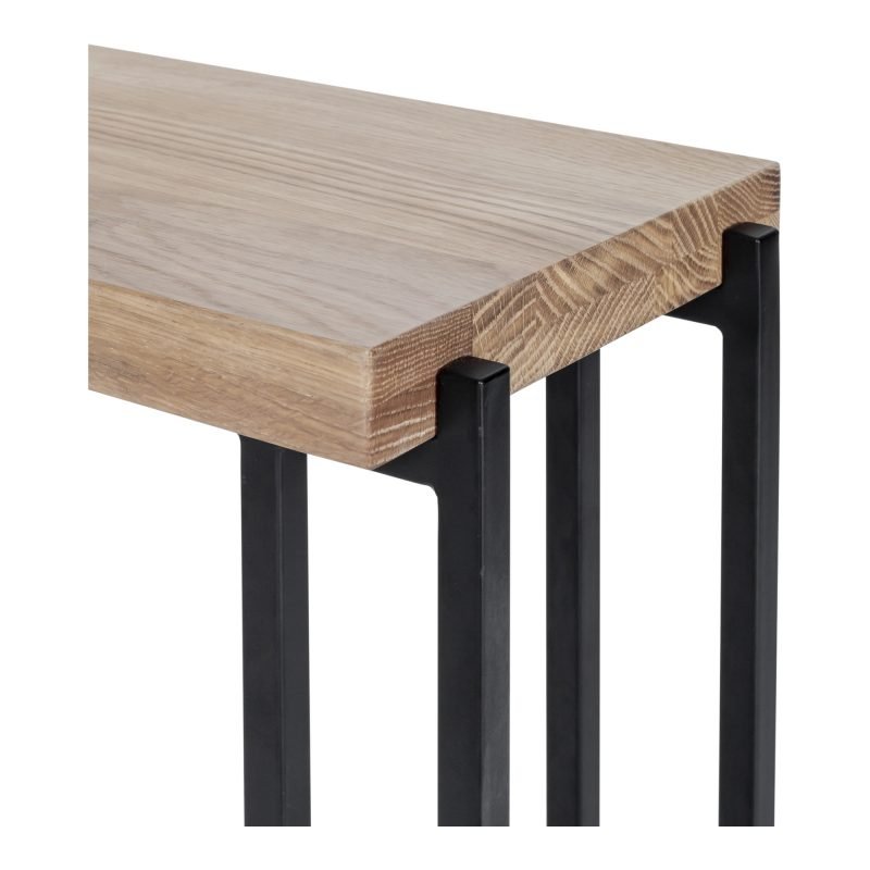 MILA C SHAPED SIDE TABLE NATURAL - Image 6