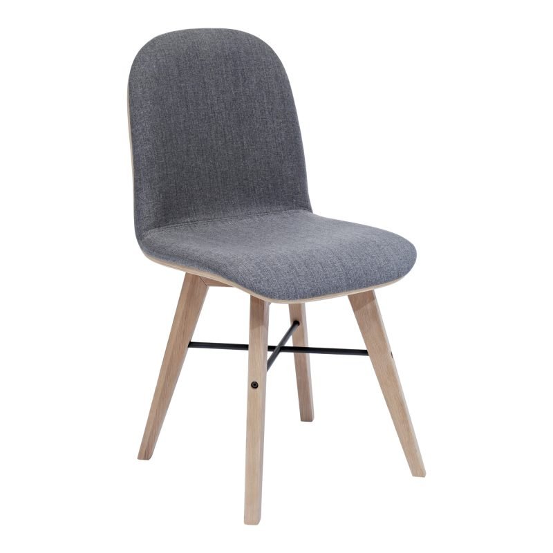NAPOLI DINING CHAIR-SET OF TWO GREY - Image 7