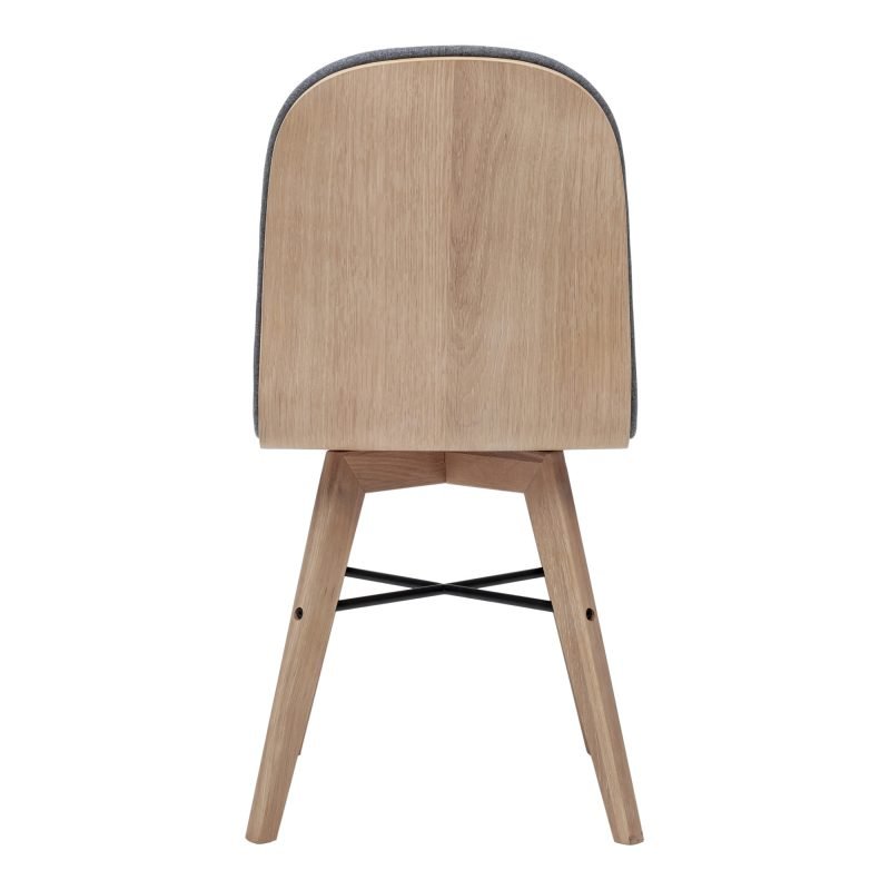 NAPOLI DINING CHAIR-SET OF TWO GREY - Image 8