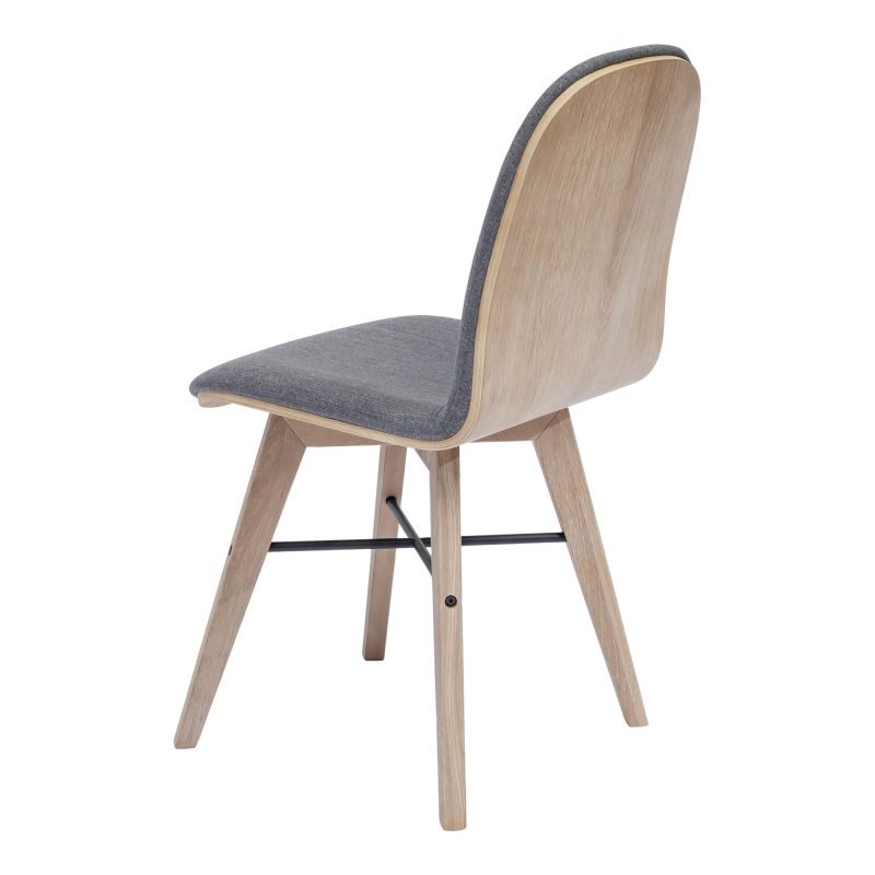 NAPOLI DINING CHAIR-SET OF TWO GREY - Image 4