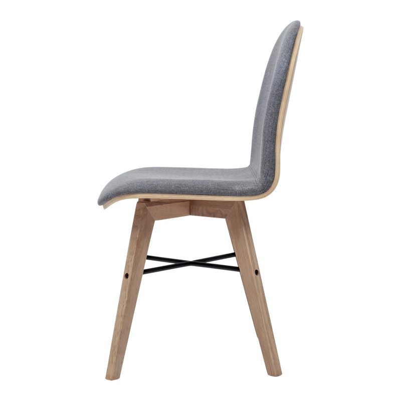 NAPOLI DINING CHAIR-SET OF TWO GREY - Image 6