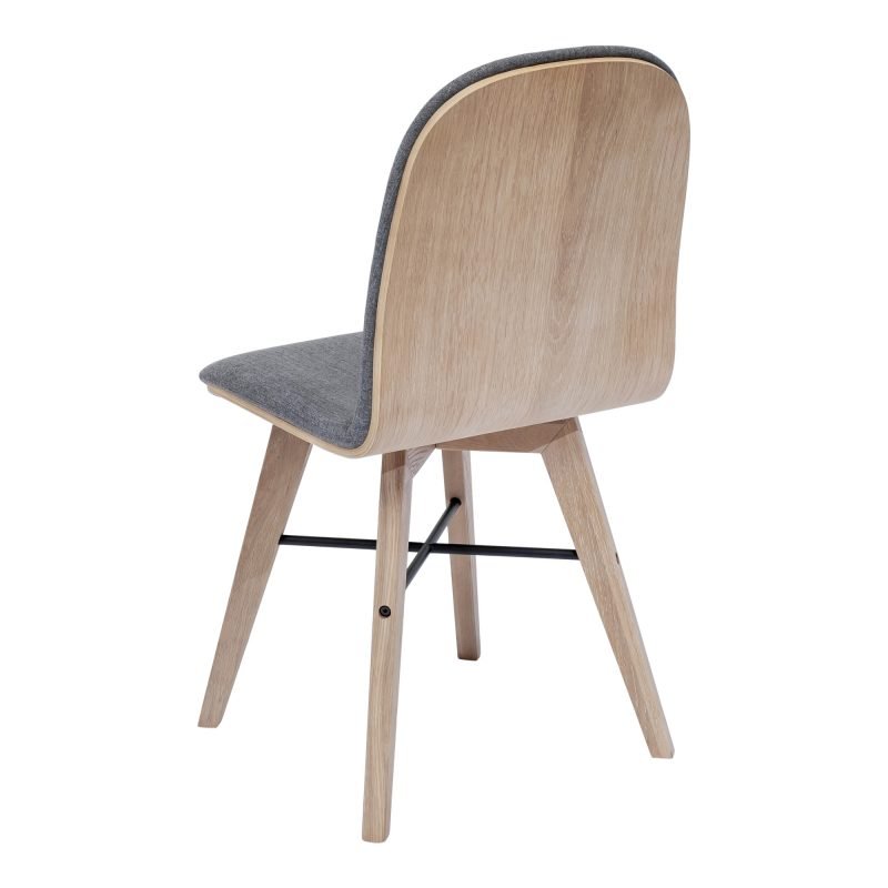 NAPOLI DINING CHAIR-SET OF TWO GREY - Image 5