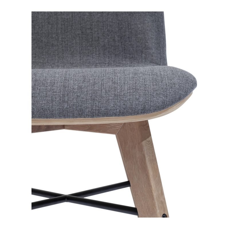 NAPOLI DINING CHAIR-SET OF TWO GREY - Image 3