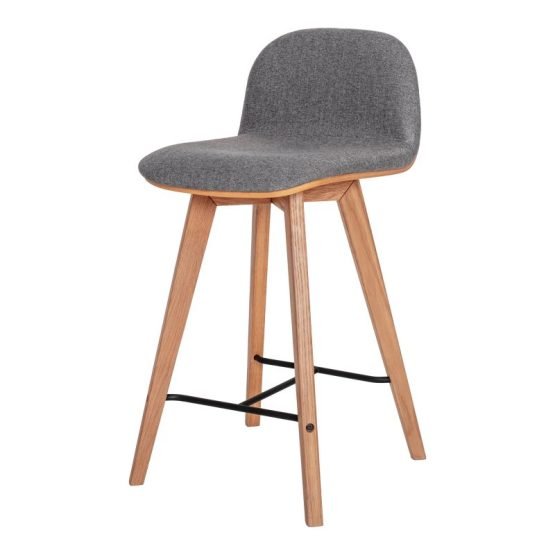 NAPOLI COUNTER STOOL GREY - Image 2