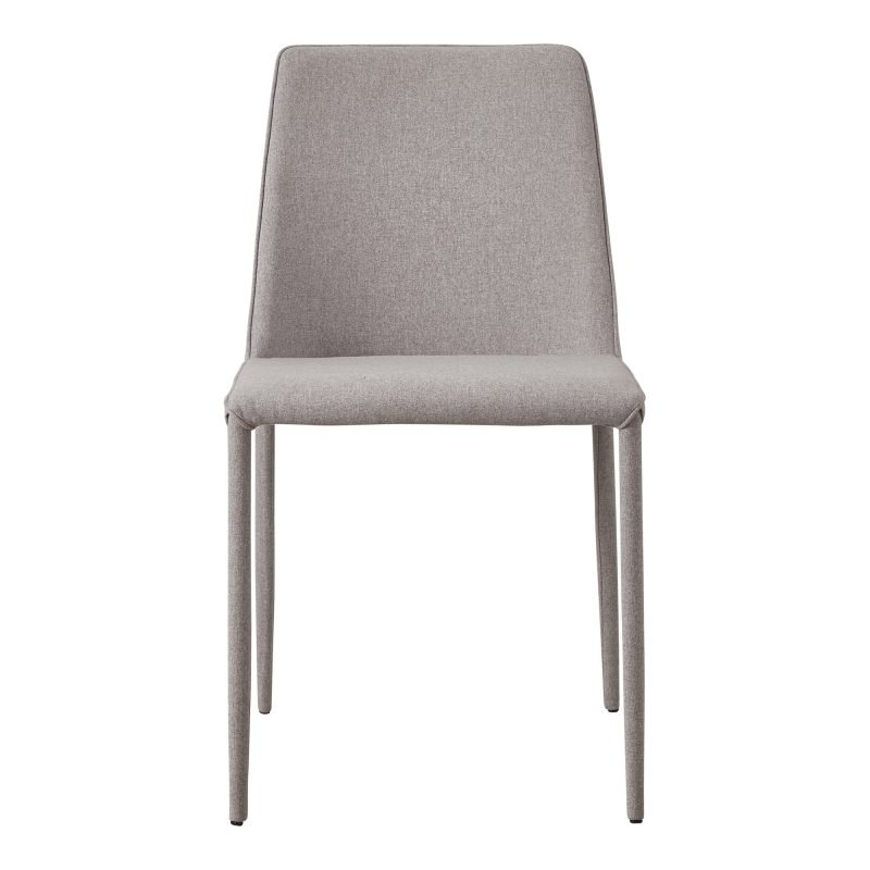 NORA FABRIC DINING CHAIR LIGHT - SET OF TWO GREY