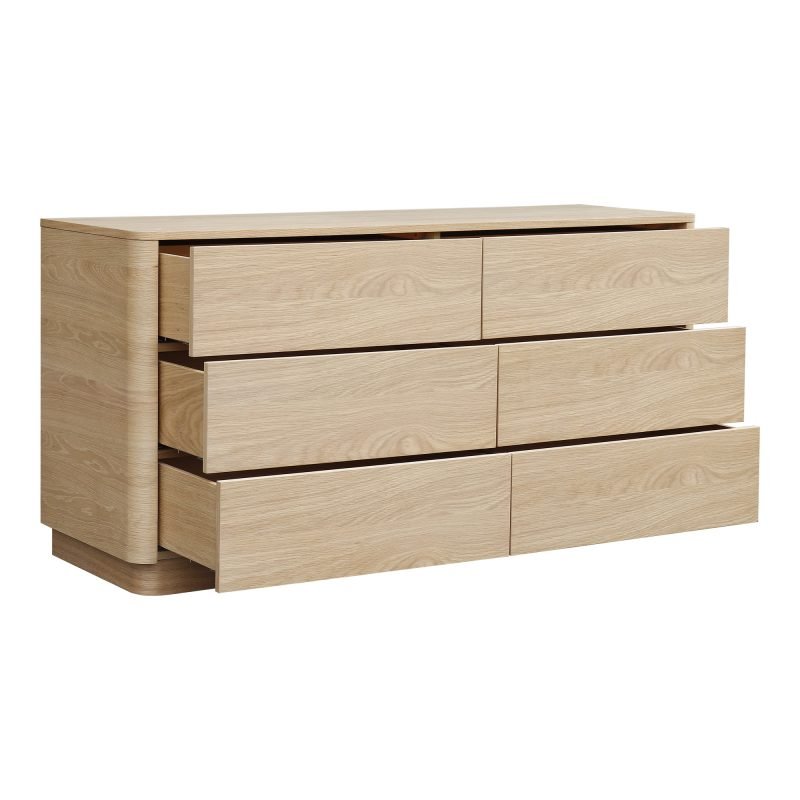 ROUND OFF DRESSER LIGHT BROWN OAK - Image 3
