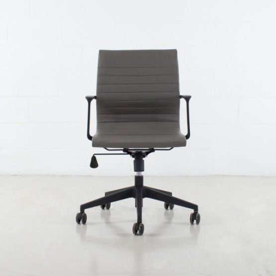 OFFICE Chair Low Back Nylon Frame (Grey)