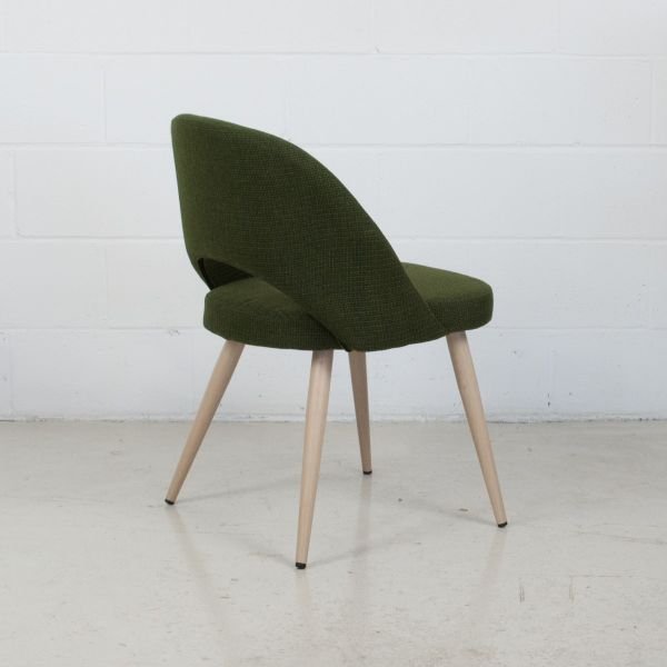 COCO Fabric Dining Chair Woven Fabric Pine Green - Image 2