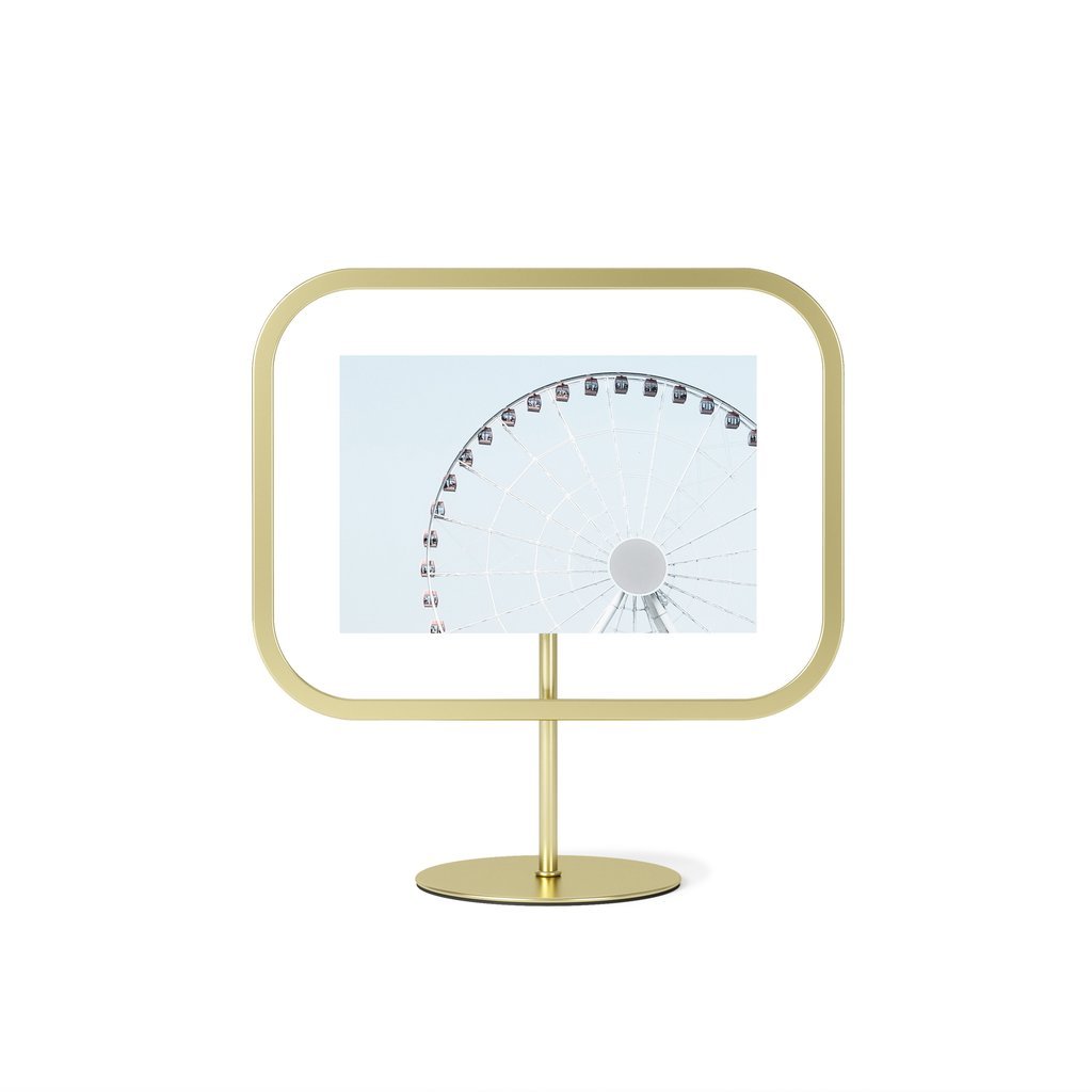 Infinity Square Picture Frame Matte-Brass 4x6" (10x15cm) - Metro Element